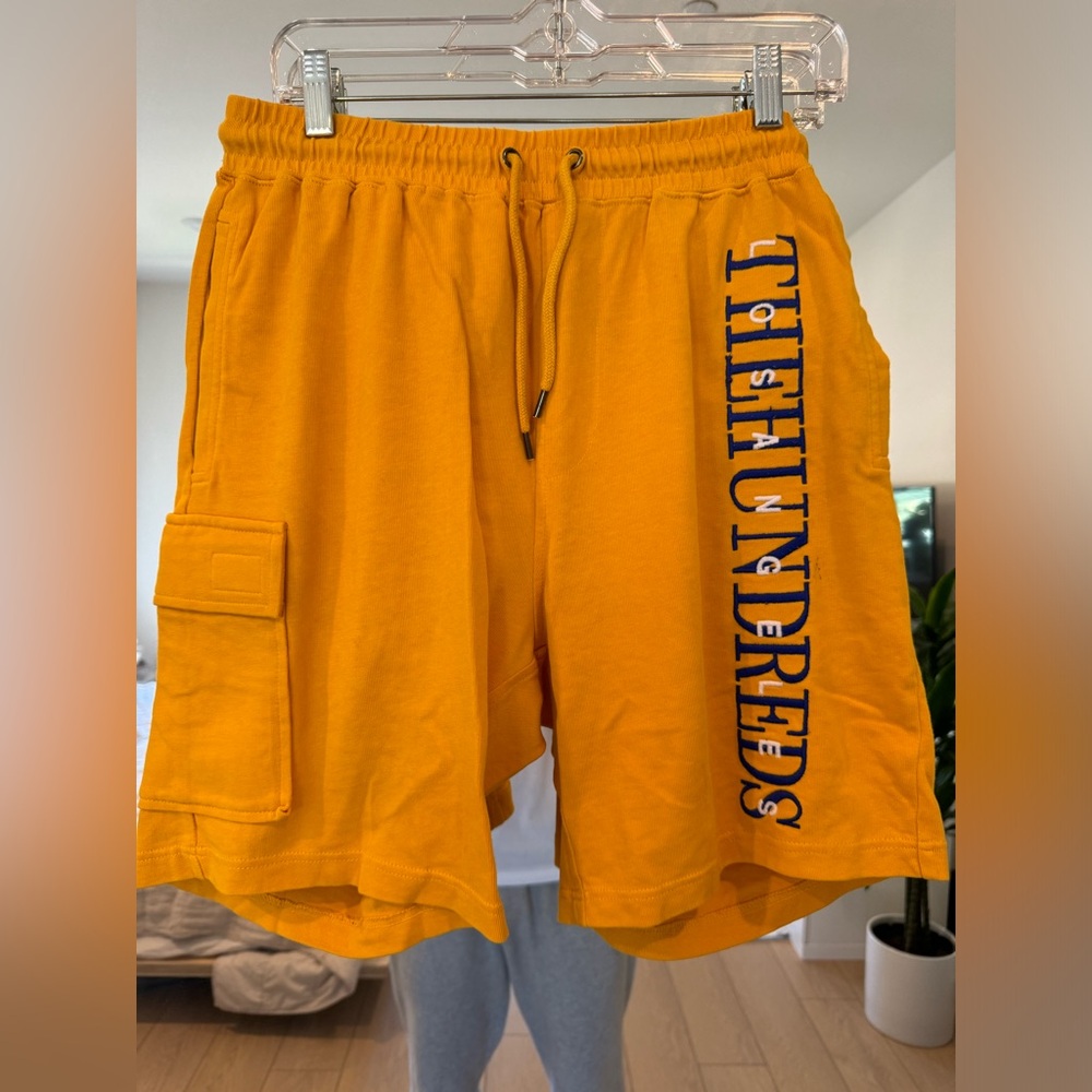 The Hundreds Sweat Shorts Yellow Medium
